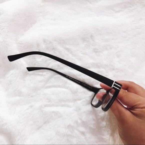 Eugene Black Rectangular Reading Glasses - Picture 4 of 9